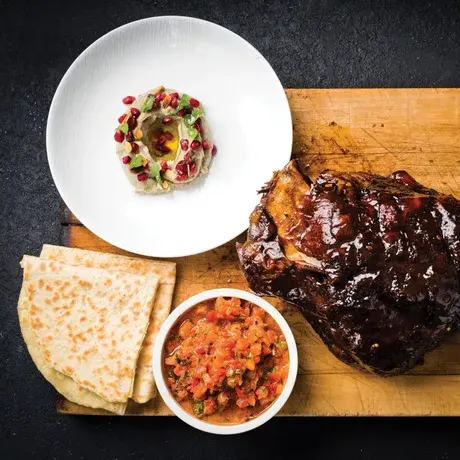 Moroccan-spiced lamb shoulder