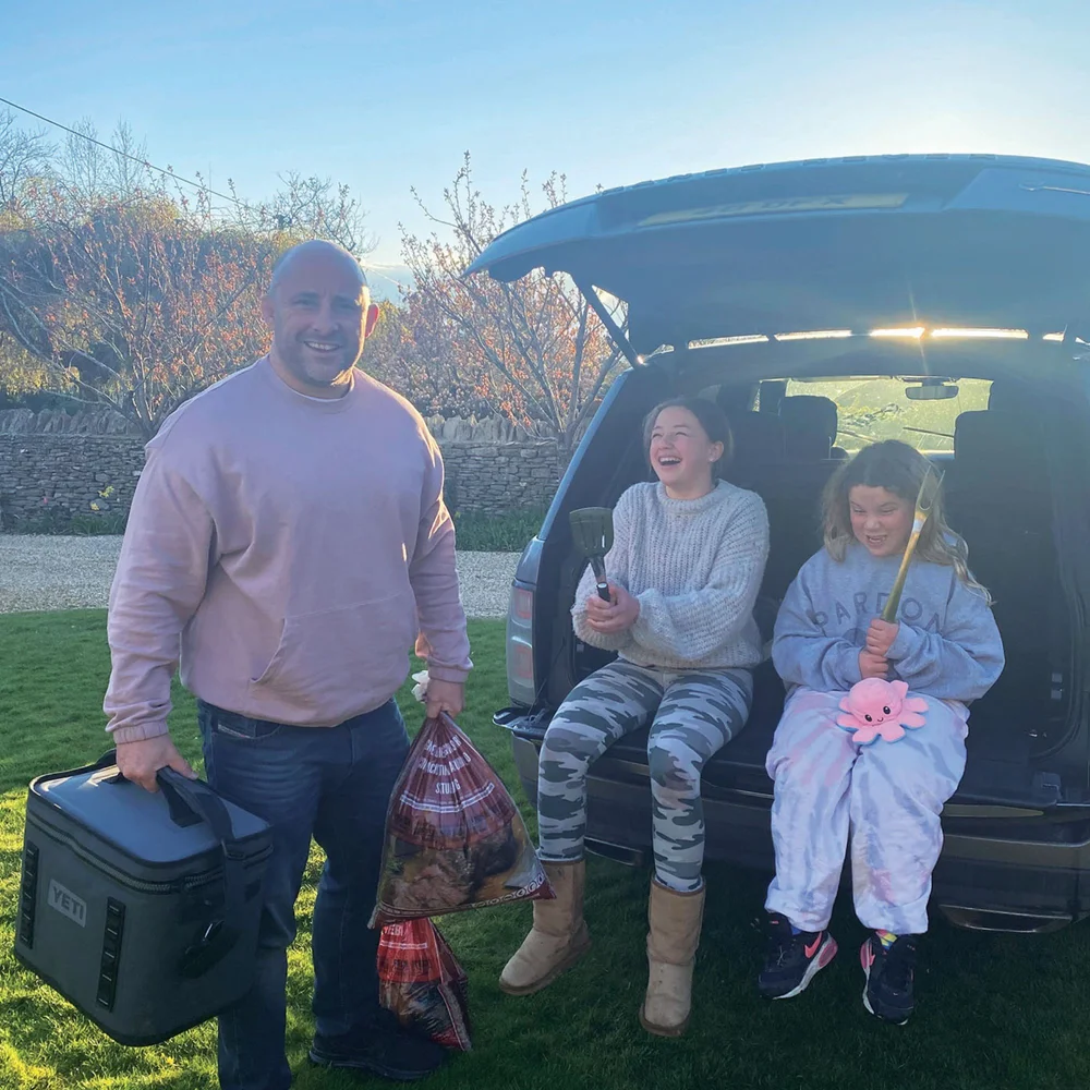 At every opportunity DAVID FLATMAN fills his car boot with his beloved BBQ kit, tells his daughters to get a move on and heads for a feed in a field...