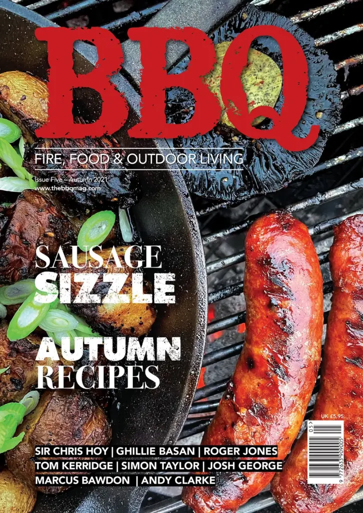 We all love our hero brisket and low and slow legends, but in this issue, while naturally covering all kinds of recipes, techniques and products, we also go old school and what is more old school, more grass roots, than sausages and camping, which both feature in our autumnal feast.