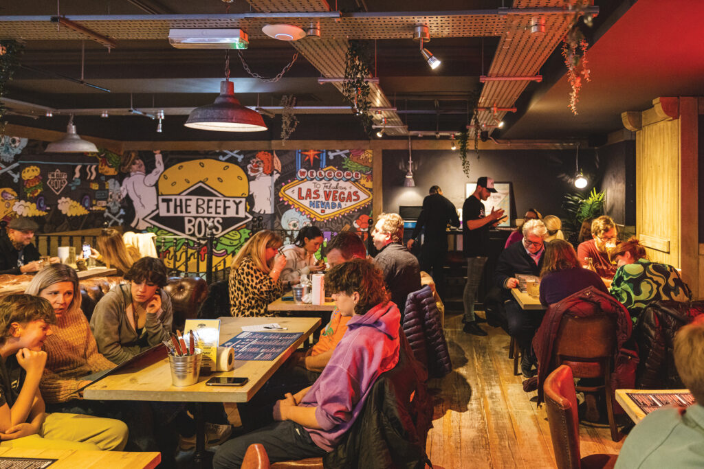 Award-winning burger, beer & cocktail joint. World burger championship finalists and winner of the National Burger Awards? We love dirty burger, loaded fries, cocktails and boozy milkshakes!