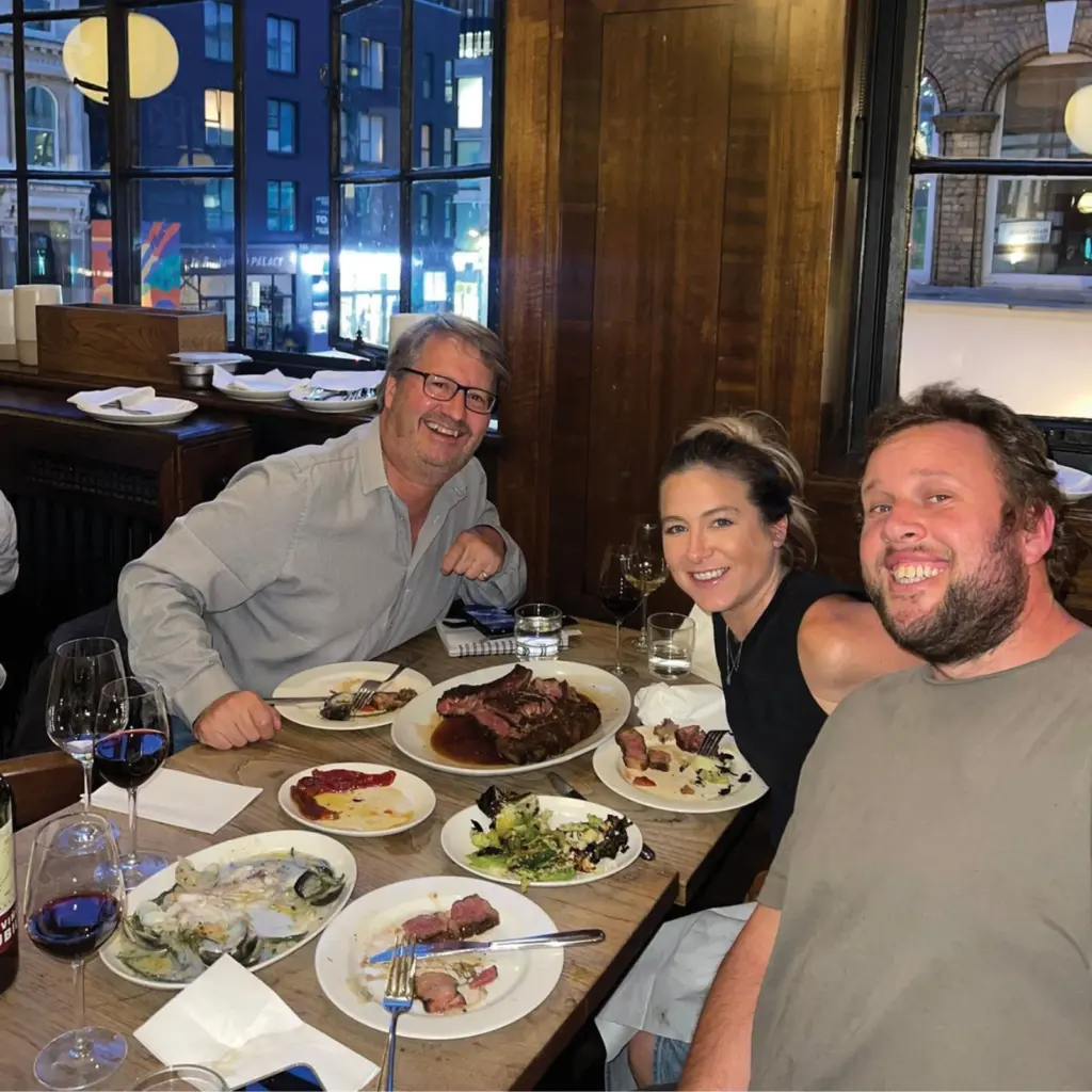 But enough food to feed an army. Andrew and Jodie Johnston are new BBQ magazine columnists, with the couple searching out the best live-fire restaurants around the world. Better start with a table for three, as RUPERT BATES joins them.