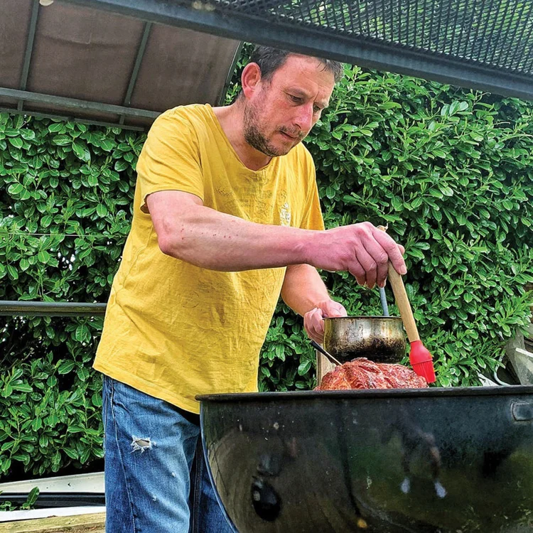 Ian Bursnall is a roofer from Leicester, who also happens to be a great cook with a passion for BBQ food – just ask Jamie Oliver. RUPERT BATES reports