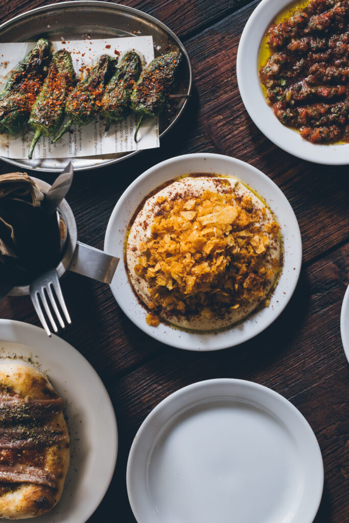 Agora is David Carter’s all-day restaurant inspired by the buzzing street markets of Athens, fittingly situated within London’s bustling Borough Market.