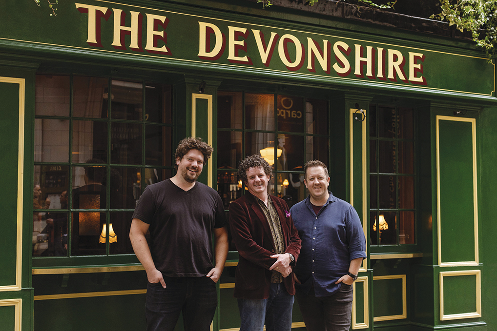 More than a classic London pub that serves a spectacular pint of Guinness, The Devonshire in Soho is also home to an in-house butchery, upstairs wood ember grill restaurant and private dining rooms.