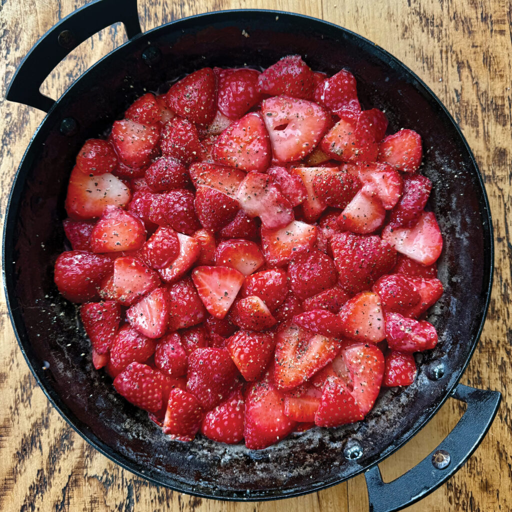 What says summer more than strawberries?  Aston Prideaux shares his upside down cake recipe for perfect summer dessert.