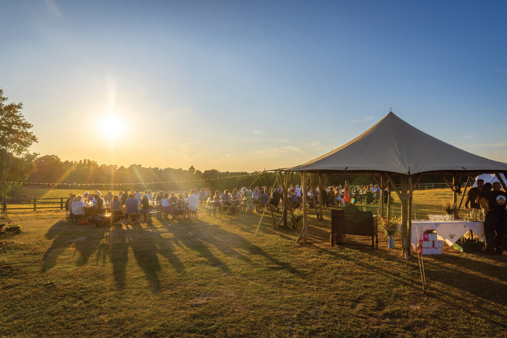 While traditional camping in tents under the stars remains a core ingredient, it’s the amazing food at Woodfire that lured RUPERT BATES to the site one summer’s evening