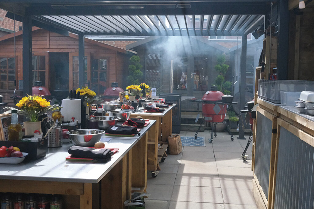 Keen to up his grilling game for the summer, CASPAR BARNES headed to BBQ school at a Leicester garden centre, cooking curries, steaks and salmon, graduating with honours.
