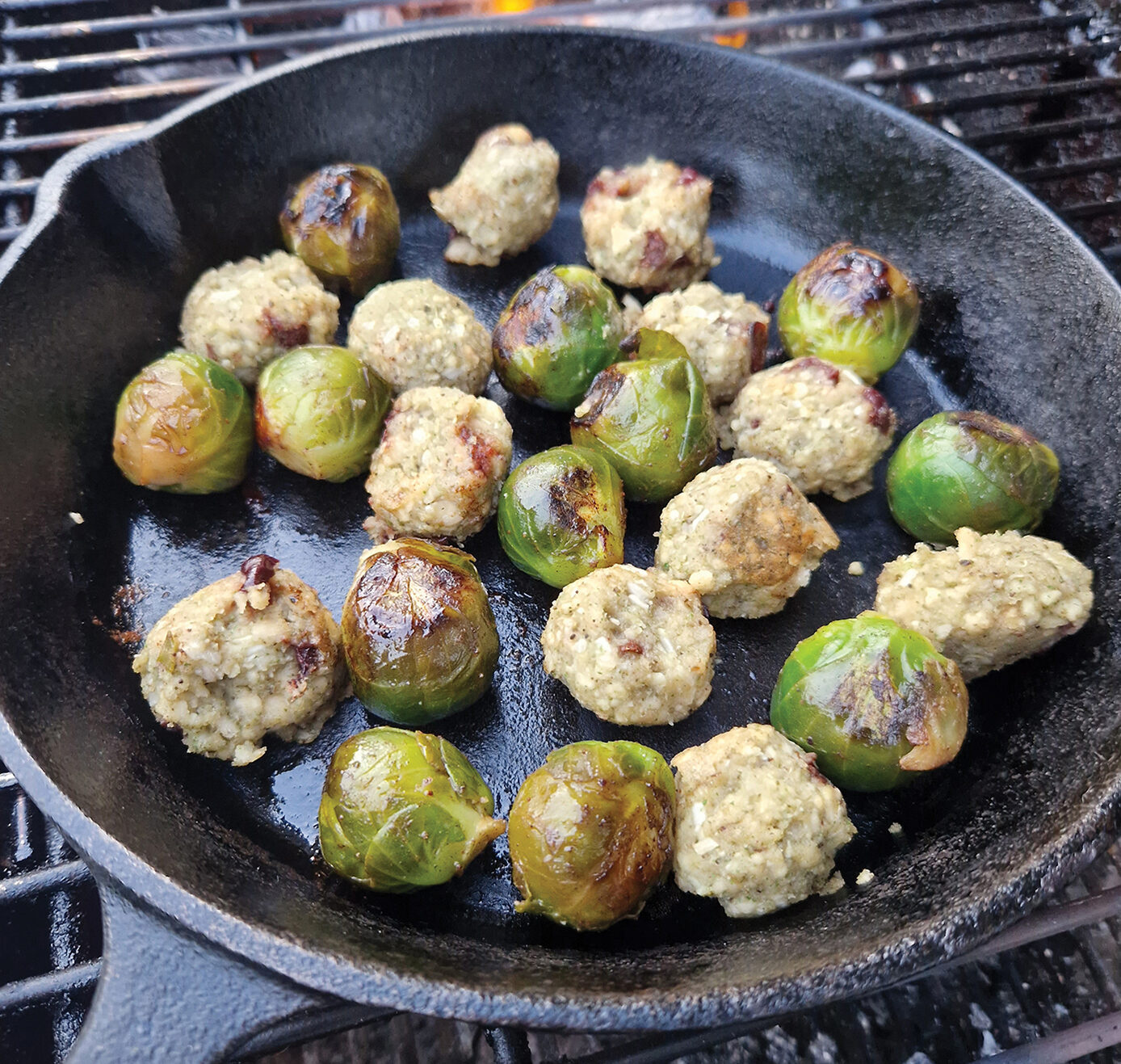 sprout and stuffing balls