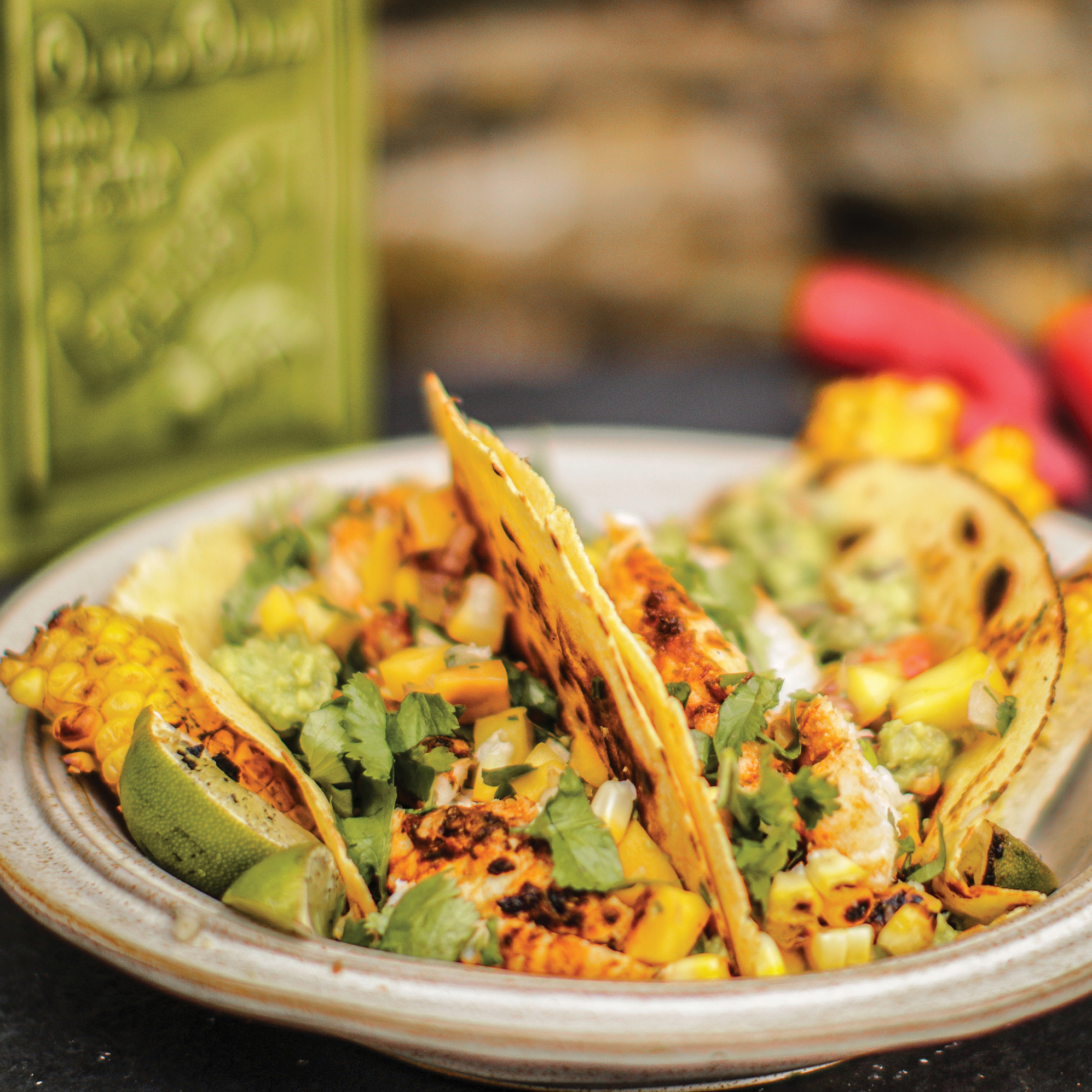 chipotle monkfish tacos